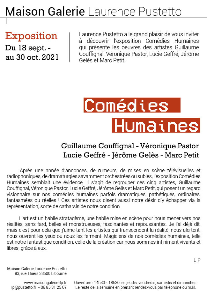 Exposition "Comédies Humaines" avec Marc Petit